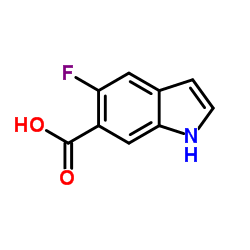 5-Fluoro-1H-indole-6-carboxylic acid structure