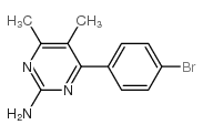 4-(4-溴苯基)-5,6-二甲基-2-氨基嘧啶结构式