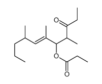 (4,6,8-trimethyl-3-oxoundec-6-en-5-yl) propanoate Structure