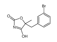 5-[(3-bromophenyl)methyl]-5-methyl-1,3-oxazolidine-2,4-dione Structure