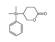 5-[dimethyl(phenyl)silyl]oxan-2-one Structure