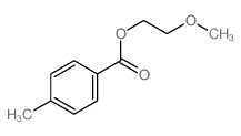 Benzoic acid,4-methyl-, 2-methoxyethyl ester structure