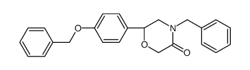 (6S)-4-benzyl-6-(4-phenylmethoxyphenyl)morpholin-3-one Structure