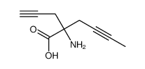 2-amino-2-prop-2-ynylhex-4-ynoic acid结构式