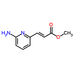 Methyl (2E)-3-(6-amino-2-pyridinyl)acrylate结构式