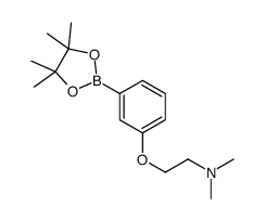 3-[2-(二甲氨基)乙氧基]苯硼酸频哪醇酯结构式