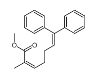 methyl 2-methyl-7,7-diphenylhepta-2,6-dienoate结构式