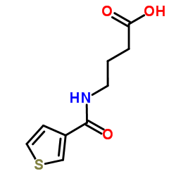 4-[(3-Thienylcarbonyl)amino]butanoic acid Structure