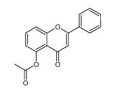 5-acetoxyflavone结构式