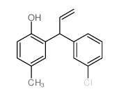 Phenol,2-[1-(3-chlorophenyl)-2-propen-1-yl]-4-methyl- structure