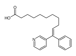 11-phenyl-11-pyridin-3-ylundec-10-enoic acid结构式