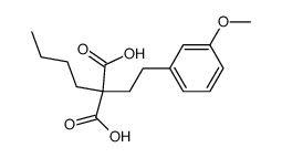 (β-(m-Methoxy-phenyl)-ethyl)-butyl-malonsaeure Structure