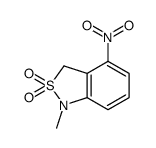 1-methyl-4-nitro-3H-2,1-benzothiazole 2,2-dioxide Structure