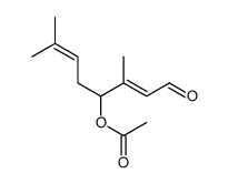 (3,7-dimethyl-1-oxoocta-2,6-dien-4-yl) acetate Structure