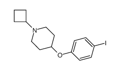 1-Cyclobutyl-4-(4-iodophenoxy)piperidine结构式