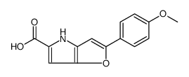 4H-Furo[3,2-b]pyrrole-5-carboxylic acid, 2-(4-methoxyphenyl) Structure