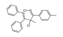 (1Z,3E)-N1,2-dichloro-2-methyl-N3,3-diphenyl-1-(p-tolyl)propane-1,3-diimine结构式