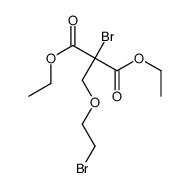 diethyl 2-bromo-2-(2-bromoethoxymethyl)propanedioate结构式