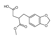 BUTANEDIOIC ACID, (1,3-BENZODIOXOL-5-YLMETHYL)-, 1-METHYL ESTER Structure