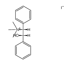 ((1RS,2SR)-2-hydroxy-1,2-diphenyl-ethyl)-trimethyl-ammonium, iodide Structure