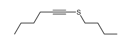butyl (hexa-1-ynyl) sulfide结构式