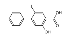 3-hydroxy-6-iodo-biphenyl-4-carboxylic acid Structure