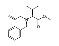 methyl N-allyl-N-benzyl-L-valinate结构式