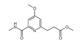 methyl 3-[4-methoxy-6-(methylcarbamoyl)pyridin-2-yl]propanoate Structure