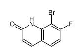 8-溴-7-氟喹啉-2(1h)-酮结构式