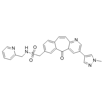 3-(1-甲基-1H-吡唑-4-基)-5-氧代-N-(2-吡啶甲基)-5H-苯并[4,5]环己烯并[1,2-b]吡啶-7-甲磺酰胺图片