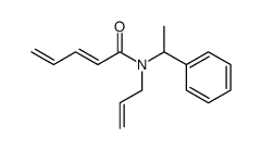 (E)-Penta-2,4-dienoic acid allyl-(1-phenyl-ethyl)-amide结构式