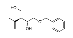 (2R,3R)-4-(benzyloxy)-2-isopropenyl-1,3-butanediol Structure