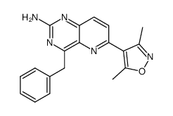 4-benzyl-6-(3,5-dimethylisoxazol-4-yl)pyrido[3,2-d]pyrimidin-2-ylamine结构式