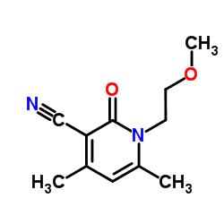 1-(2-Methoxy-ethyl)-4,6-dimethyl-2-oxo-1,2-dihydro-pyridine-3-carbonitrile Structure