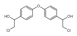 bis-[4-(2-chloro-1-hydroxy-ethyl)-phenyl]-ether结构式