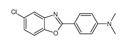 4-(5-chloro-benzooxazol-2-yl)-N,N-dimethyl-aniline结构式