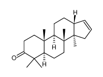 (5S,9S,10S,13R)-4,4,8,10,14-pentamethyl-1,2,5,6,7,9,11,12,13,15-decahy drocyclopenta[a]phenanthren-3-one结构式