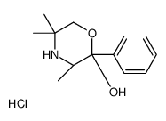 (2R,3R)-3,5,5-trimethyl-2-phenylmorpholin-2-ol,hydrochloride Structure