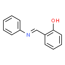 (E)-2-((phenylimino)methyl)phenol Structure
