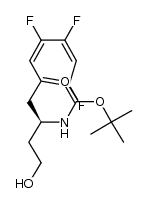 (R)-tert-butyl (4-hydroxy-1-(2,4,5-trifluorophenyl)butan-2-yl)carbamate结构式