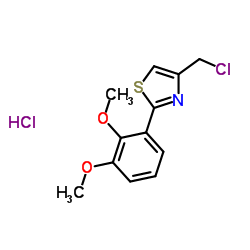 4-(chloromethyl)-2-(2,3-dimethoxyphenyl)-1,3-thiazole hydrochloride structure