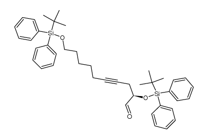 (R)-2,10-bis((tert-butyldiphenylsilyl)oxy)dec-4-ynal Structure