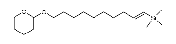 1-(2-tetrahydropyranyloxy)-10-(trimethylsilyl)-(E)-9-decene Structure