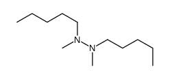 1,2-dimethyl-1,2-dipentylhydrazine Structure
