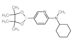 6-(Cyclohexyl-methylamino)pyridine-3-boronic acid pinacol ester Structure