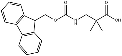 3-((((9h-fluoren-9-yl)methoxy)carbonyl)amino)-2,2-dimethylpropanoic acid结构式