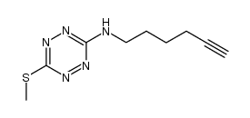 N-(hex-5-yn-1-yl)-6-(methylthio)-1,2,4,5-tetrazin-3-amine Structure