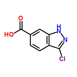 3-Chloro-1H-indazole-6-carboxylic acid structure