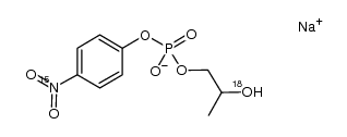 sodium 2-[(tert-butyldiphenylsilyl)[(18)O]oxy]propyl [(14)N]-p-nitrophenyl phosphate Structure