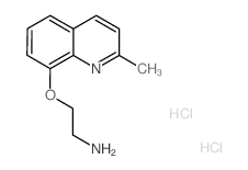 2-[(2-methyl-8-quinolinyl)oxy]ethanamine(SALTDATA: 2.2HCl 0.7H2O)结构式